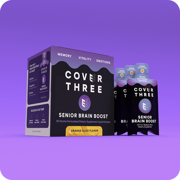 Senior Brain Boost Supplement – Cover Three